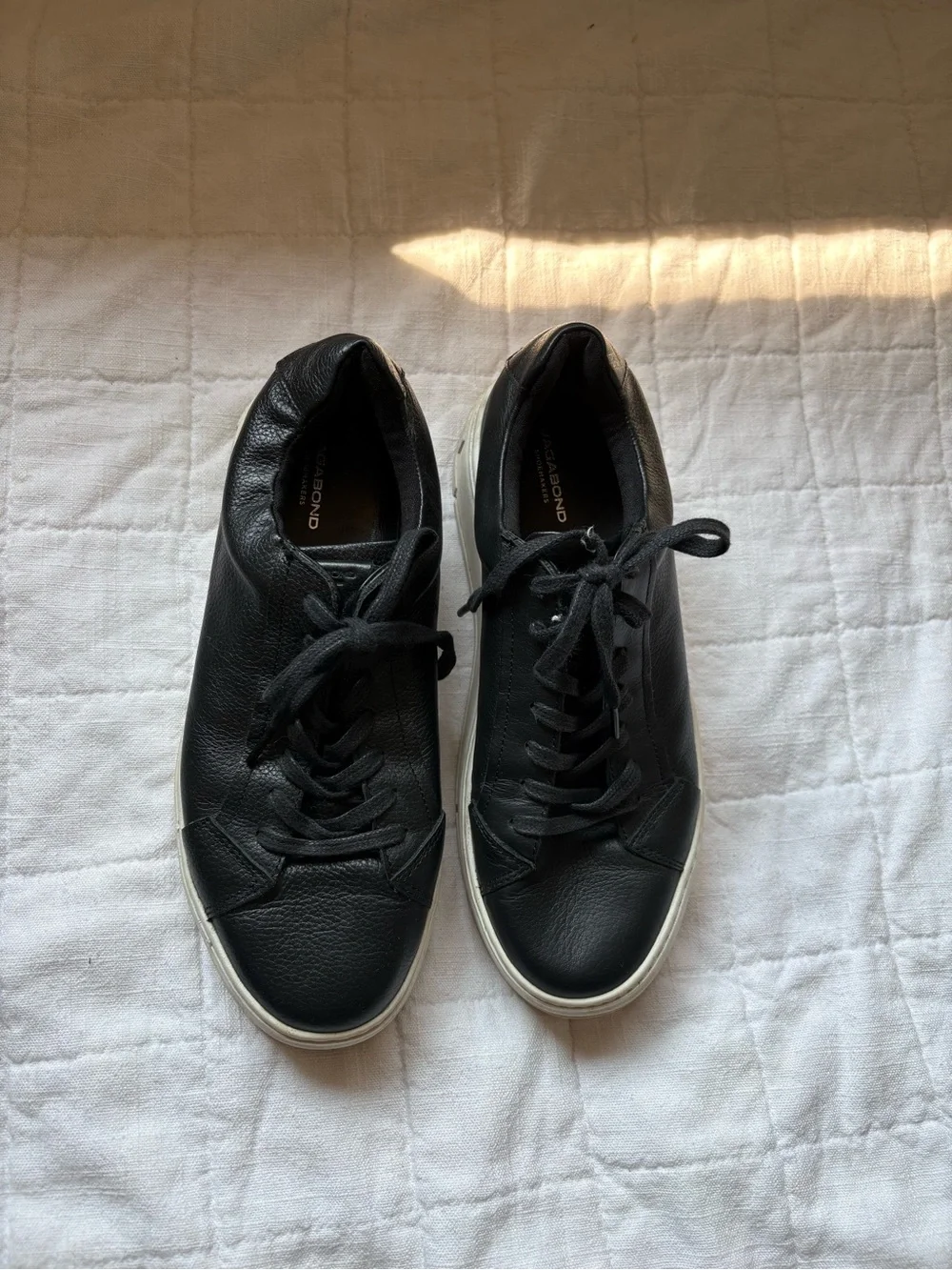 Vagabond Judy Sneakers Black Leather Platform Women’s 39